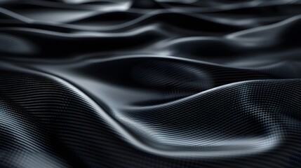 Elegant Dark Carbon Fiber Abstract Background for Modern Design and High-Tech Aesthetic Appeal