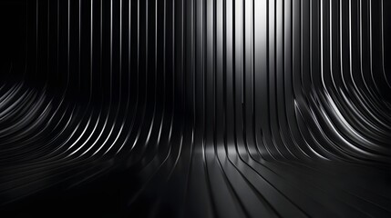 
Luxury Elegant Urban Design Background. Premium Black Silver Metallic Shine lines Effect Display showroom in store. Luxurious Brand Royal High Standard Award Background Template