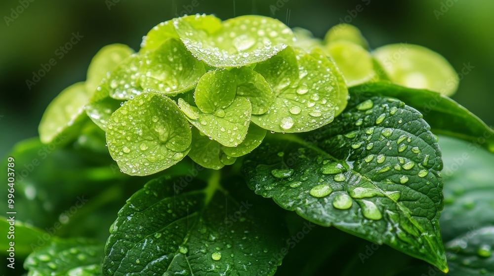 Poster Stock image of a plant in the garden in 8K resolution