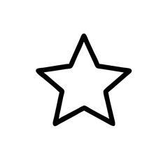 Obraz premium Favorites icon featuring a star symbolizing selection and preference in a minimalist design 