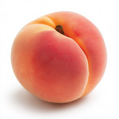 High quality, detailed photo of a peach on a white background