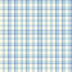 Seamless pattern of fabrics. A gentle pastel plaid design that cozy and classic touch. This checkered pattern features soft, muted colors. Ideal for apparel, vintage-inspired or minimalist look.
