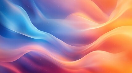 Obraz premium Abstract blue, orange, and pink wave pattern background.