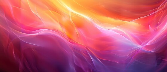 Fototapeta premium Colorful Abstract Waves of Light in Motion