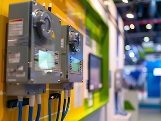 Smart Grid Educational Exhibit Showcasing Advanced Electricity Flow Management