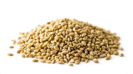 Fototapeta premium Freekeh grain on a white background
