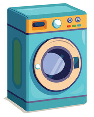 Washing machine vector illustration isolated on a white background