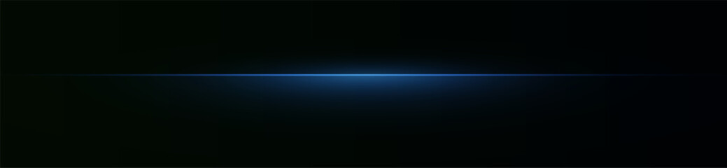 Laser lines of light. Horizontal neon light. Neon blue horizontal speed lines. Glowing stripes. Laser beams. light lines of movement and speed in neon color.Beautiful flash of light and sparks.