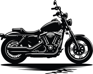 Obraz premium motorcycle on a white background