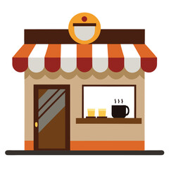 Obraz premium illustration of a coffee shop