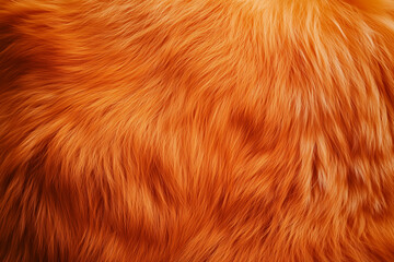 Beautiful Orange Fur. Background texture.