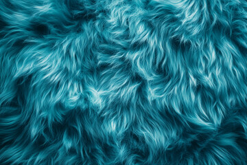Beautiful Turquoise Fur. Background texture.