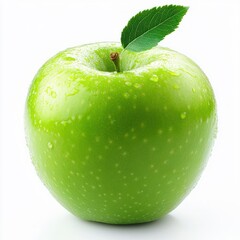 Real green apple fruit fresh produce.