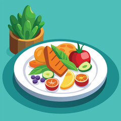 flyer and poster template for world vegetarian day and world food day, creative flyer design