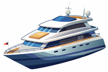 Yacht vector illustration 