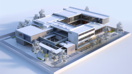 architectural visualization of villa