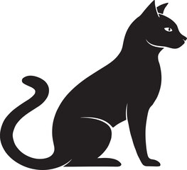 cat silhouette vector