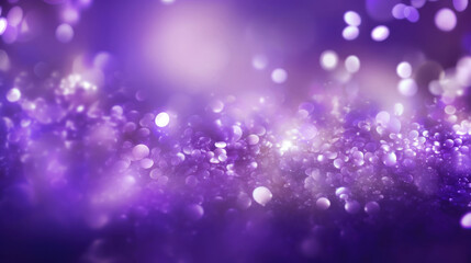 Obraz premium Blur bookeh silver lights or flashes on a violet color background
