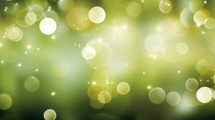 Fototapeta premium Blur bookeh silver lights or flashes on a olive green color background