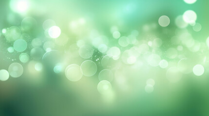 Fototapeta premium Blur bookeh silver lights or flashes on a light green color background