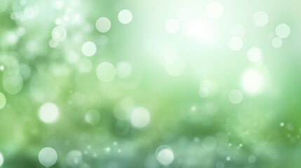Blur bookeh silver lights or flashes on a light green color background