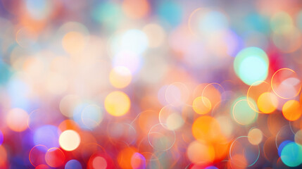 Obraz premium Blur bookeh colorful lights or flashes on a light gray color background