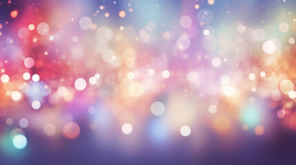 Blur bookeh colorful lights or flashes on a light gray color background