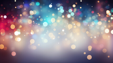 Blur bookeh colorful lights or flashes on a gray color background