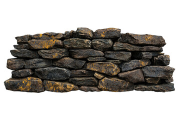 Stacked Stone Wall with Natural