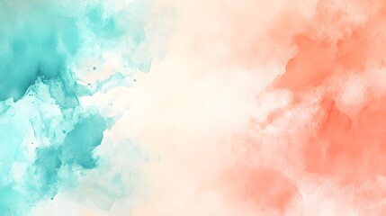 Fototapeta premium Vibrant Watercolor Abstract Paint Strokes Forming Mesmerizing Fluid Art Background