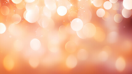 Obraz premium Blur bookeh colorful lights or flashes on a light orange color background
