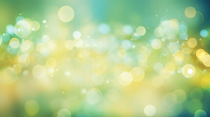 Fototapeta premium Blur bookeh colorful lights or flashes on a light lime color background