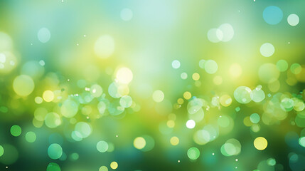 Blur bookeh colorful lights or flashes on a light green color background