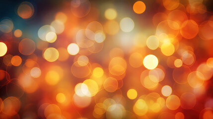 Obraz premium Blur bookeh colorful lights or flashes on a vivid brown color background