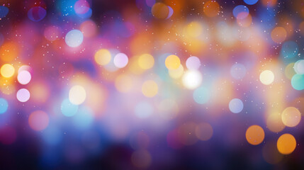 Blur bookeh colorful lights or flashes on a colorful color background