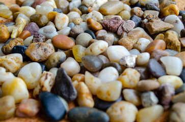 Multicolor assorted stones suitable for background or wallpaper