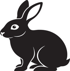 rabbit silhouette vector illustration