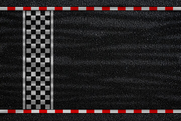 Start, finish line. asphalt road racing texture background. top view	