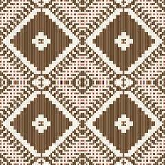 Ornament Traditional Ikat Patternfolk Embroidery, Aztec Geometric Ornament Print. Design for Carpet, Wallpaper, Clothing, Wrapping, Fabric