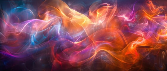 Fototapeta premium Colorful Abstract Waves of Light in Motion