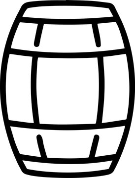 recommend clip art: Wine barrel icon outline vector illustration