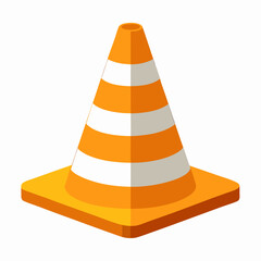 traffic cone icon vector illustration