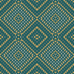 Pixel Geometric Islamic Geometric Pattern Backgroundfolk Embroidery, Aztec Geometric Ornament Print. Design for Carpet, Wallpaper, Clothing, Wrapping, Fabric