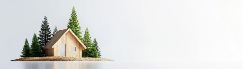 Modern home powered by biomass energy, with a visual overlay showing reduced carbon footprint, highlighting eco-friendly living