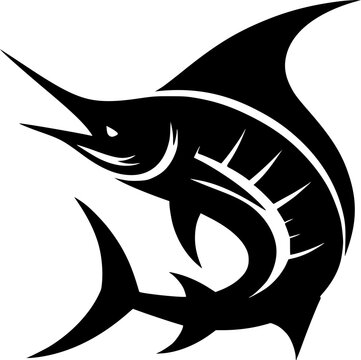 recommend clip art: Atlantic Blue Marlin Design Element for Ocean-Themed Art