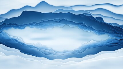 Blue Layered Abstract Background