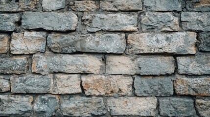 Obraz premium Weathered stone wall ideal for creating a textured background