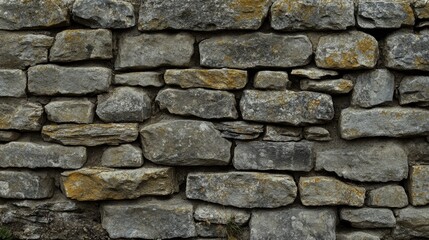 Fototapeta premium Weathered stone wall ideal for creating a textured background