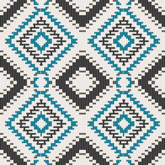 Squares Arabic Paper Patternfolk Embroidery, Aztec Geometric Ornament Print. Design for Carpet, Wallpaper, Clothing, Wrapping, Fabric