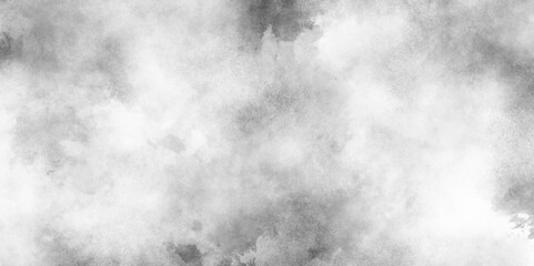  old brush paint cement wall texture grunge backgroun, Black grey Sky with white cloud, white fog design with smoke texture overlays.  abstract Monochrome smeared gray aquarelle painted paper texture.